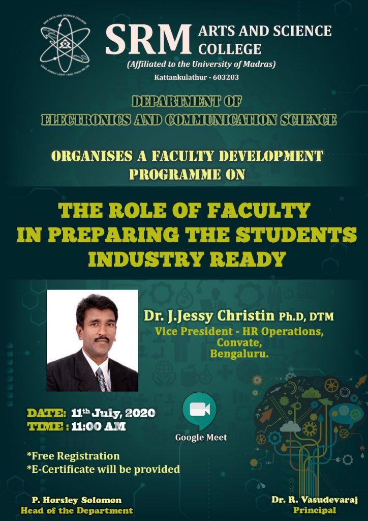 FDP on The Role of Faculty in Preparing the Students Industry Ready