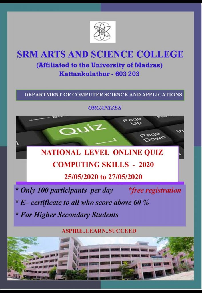 National Level Online Quiz Computing Skills-2020