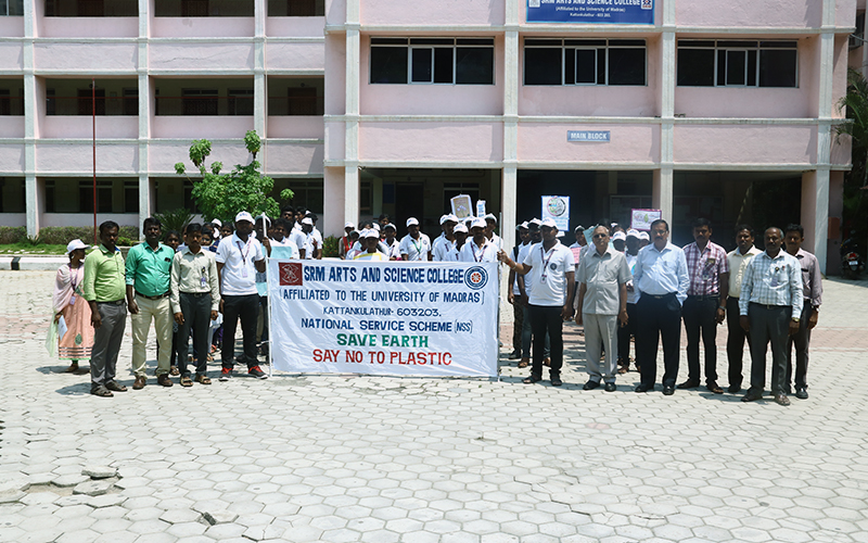 Save Earth, Say No To Plastic - Rally organized by NSS Cell