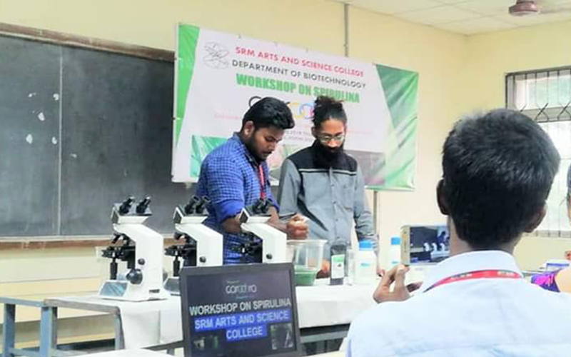 Workshop On Spirulina Cultivation Conducted by Department of Biotechnology
