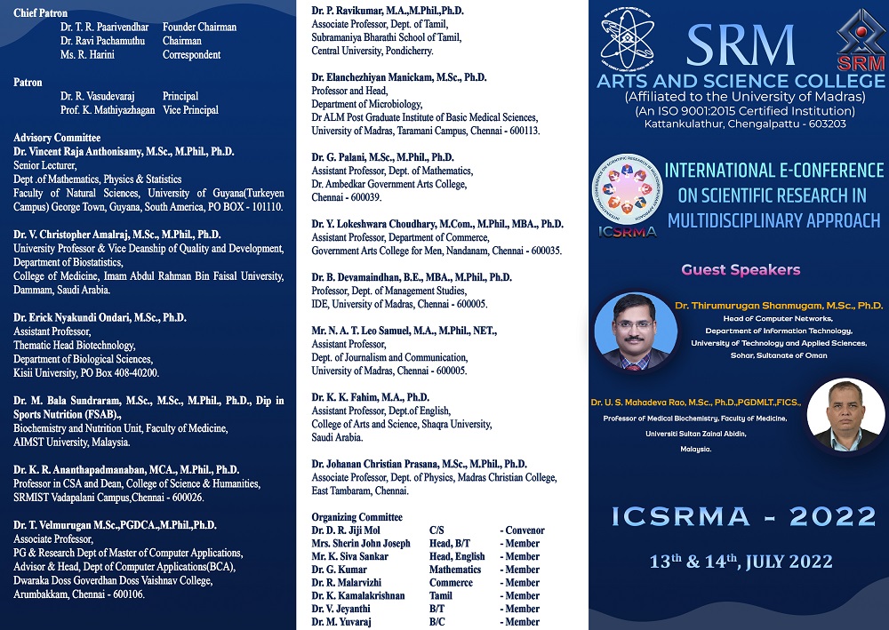 International e-Conference on Scientific Research in Multidisciplinary Approach (ICSRMA)